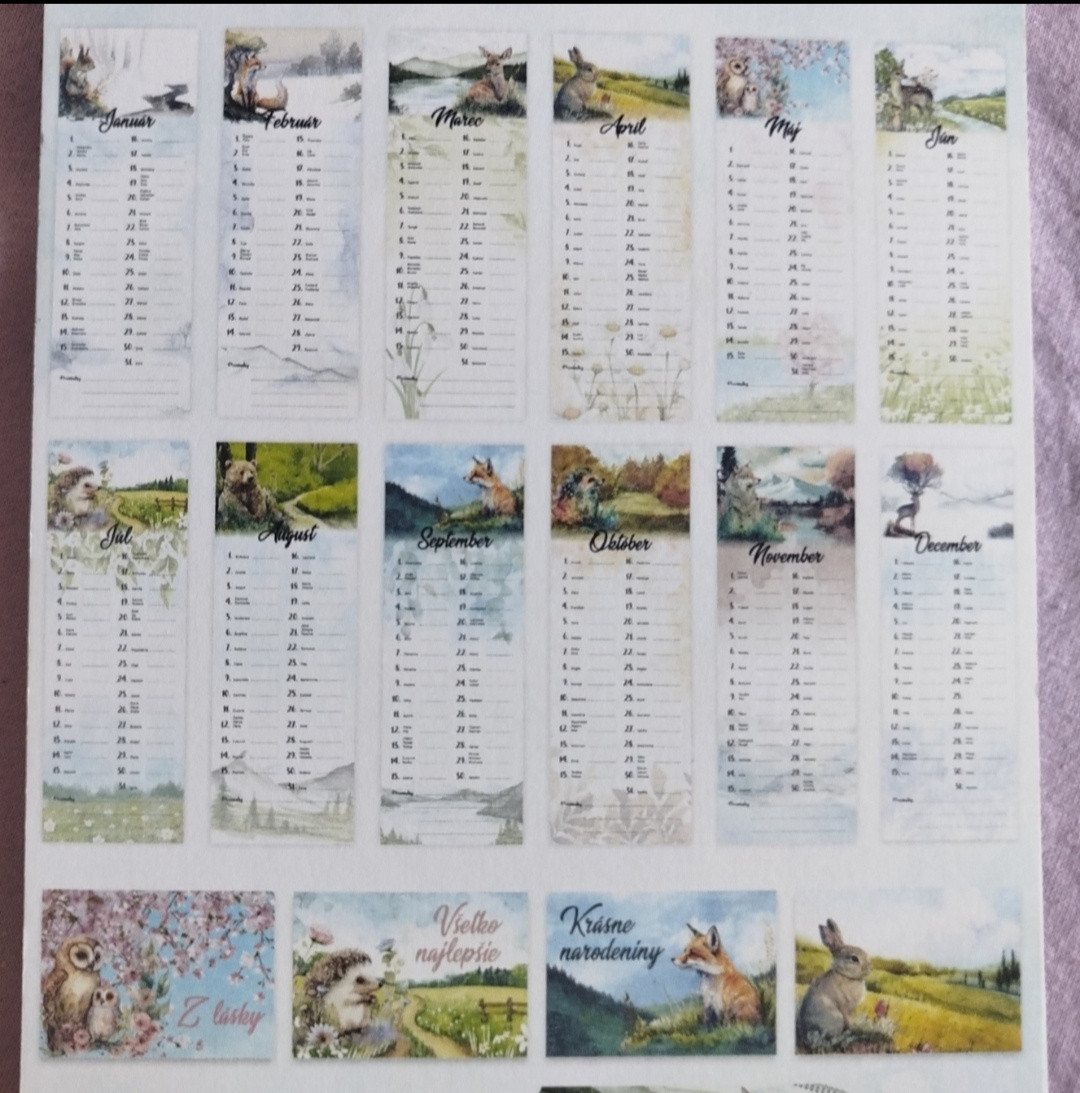 Kúpila som si narodeninový kalendár univerzálny na každý rok <3