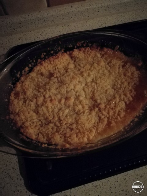 Som včera robila Apple crumble 