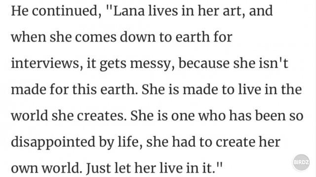 James Franco about Lana Del Rey ❤️