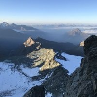 hrebeňom Stüdlgrat na najvyšší vrch Rakúska - Großglockner (Veľký Zvon)