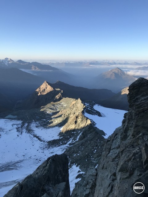 hrebeňom Stüdlgrat na najvyšší vrch Rakúska - Großglockner (Veľký Zvon)