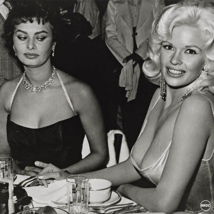 Sophia Loren a Jayne Mansfield 