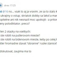 Je mi jasné, že keď tejto atrape dojde, ako to prepískol bude to mazať a tváriť sa, že nič také nikdy nepovedala. Tak si to tu len archivujem páni a dámy. 