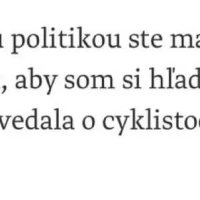Cyklisti vyhnali kurvu Šimkovičovú na zaostalé Slovensko :(