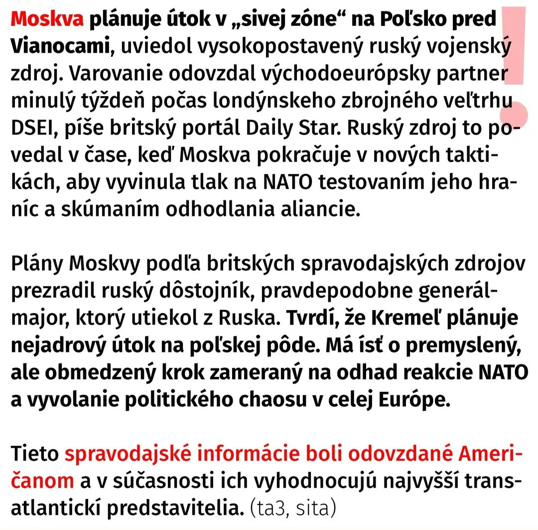 Vojna sa blíži 