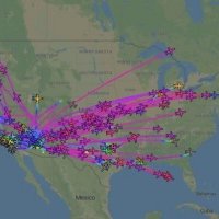Private jets departing Arizona after the Super Bowl