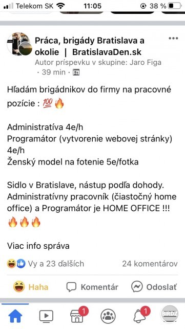 Lukratívna ponuka pre všetkých programátorov birdzu :D