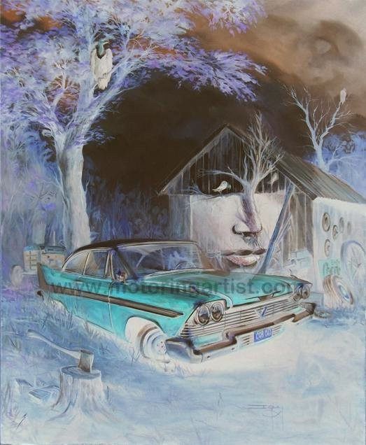 hmn jo, dievci fajn goth - demonica, cool ( nápad ),

ale tá Plymouth Fury by mala byt radsi rudy, ohnivo, jasne bordová, /visnovo ( krvavo ) cervená..

a chcem vlstne aj knizku! :o :p xD 
( veru, uz je dávno tomu, co som ju cítal.. )