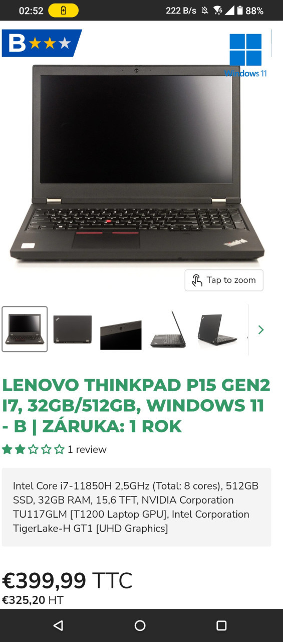 je to dobrá kauf ?  400 €$  ?  is it worth it ?