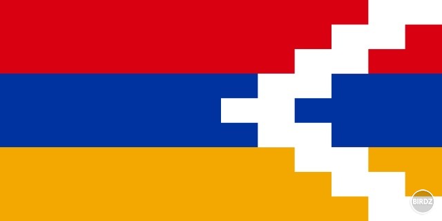 8 bitová grafika na vlajke :D / Náhorný Karabach