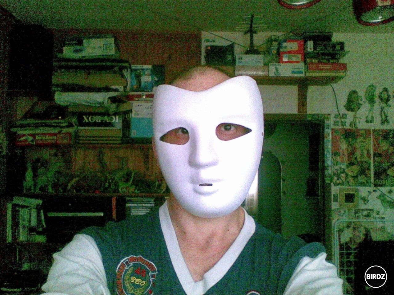 Ja Andrej v bielej maske od Helium King alias Party Deko hehe! ...