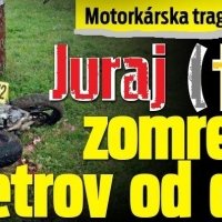Motorkárska tragédia na Liptove - Juraj († 24) zomrel pár metrov od domu   :-O    :-(   