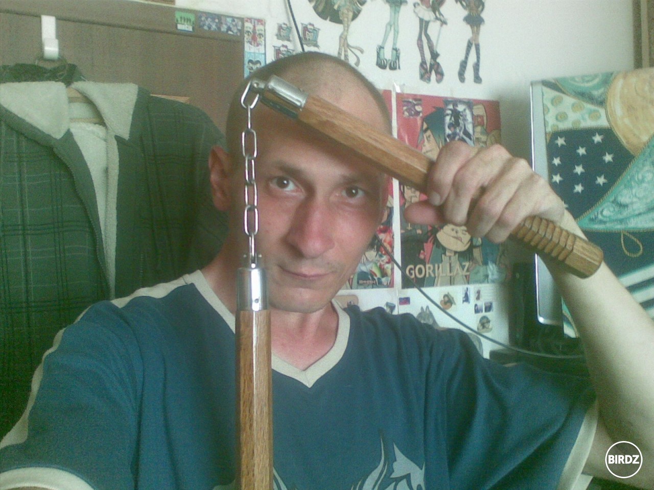 Fotka ja Andrej s nunčakmy ninja ... :-O