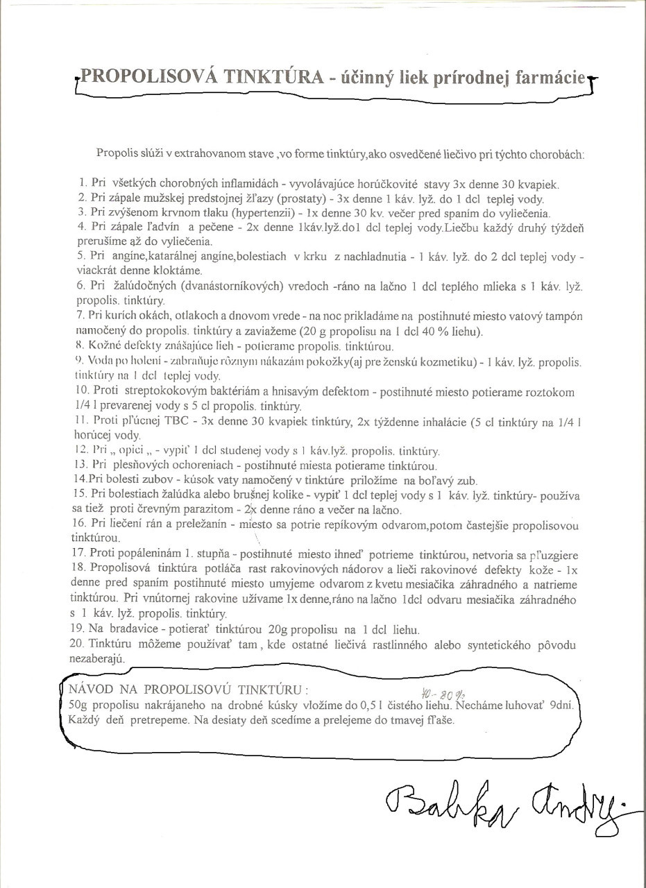 PROPOLISOVÁ TINKTÚRA - účinný liek prírodnej farmácie atď. Ďakujem Vám všetkým ešte aj za podporu mojej tvorby na mojom youtube kanály! ...     :-O 