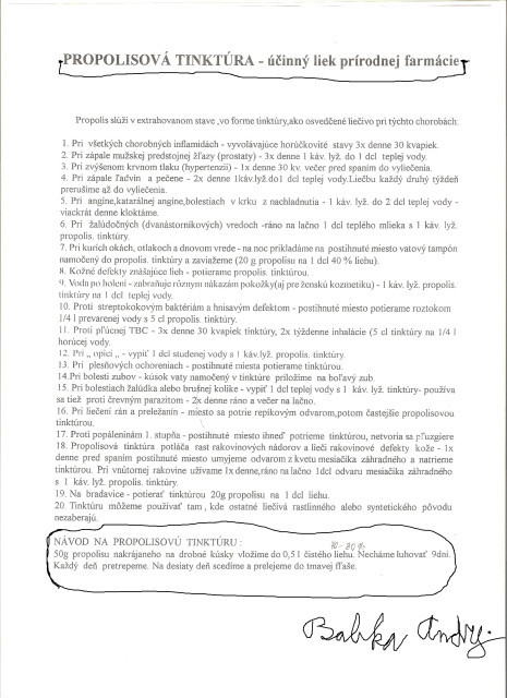 PROPOLISOVÁ TINKTÚRA - účinný liek prírodnej farmácie atď. Ďakujem Vám všetkým ešte aj za podporu mojej tvorby na mojom youtube kanály! ...     :-O 