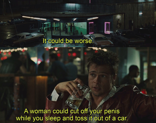 Tyler Durden je jediný psychológ, ktorému dôverujem.