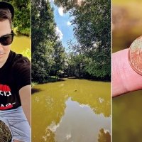 Keď dve hodiny hádžeš magnet do vody a nič, nakonec aspoň mincu v poli :D 

#magnetfishing