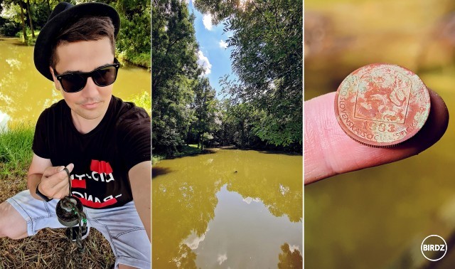 Keď dve hodiny hádžeš magnet do vody a nič, nakonec aspoň mincu v poli :D 

#magnetfishing