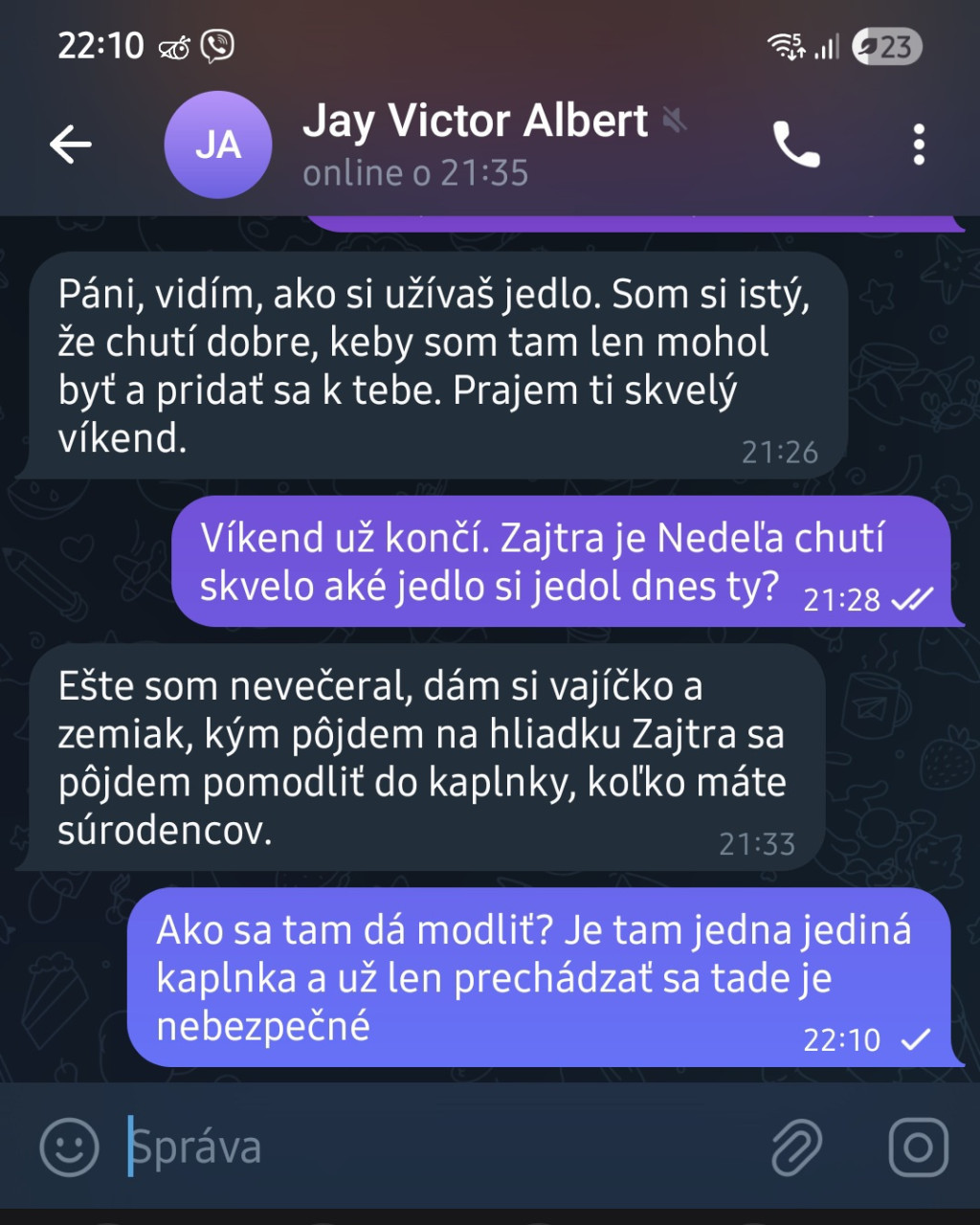 Kto chcete do blogu konverzáciu so scamerom dajte hviezdičku na tento screenshot