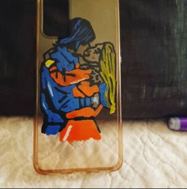 Raz som si počmárala kryt na telefon. A vyfotila som si to...po nejakej dobe som vďaka tomu vyhrala v jednej súťaži takú milú kreatvínu sadu