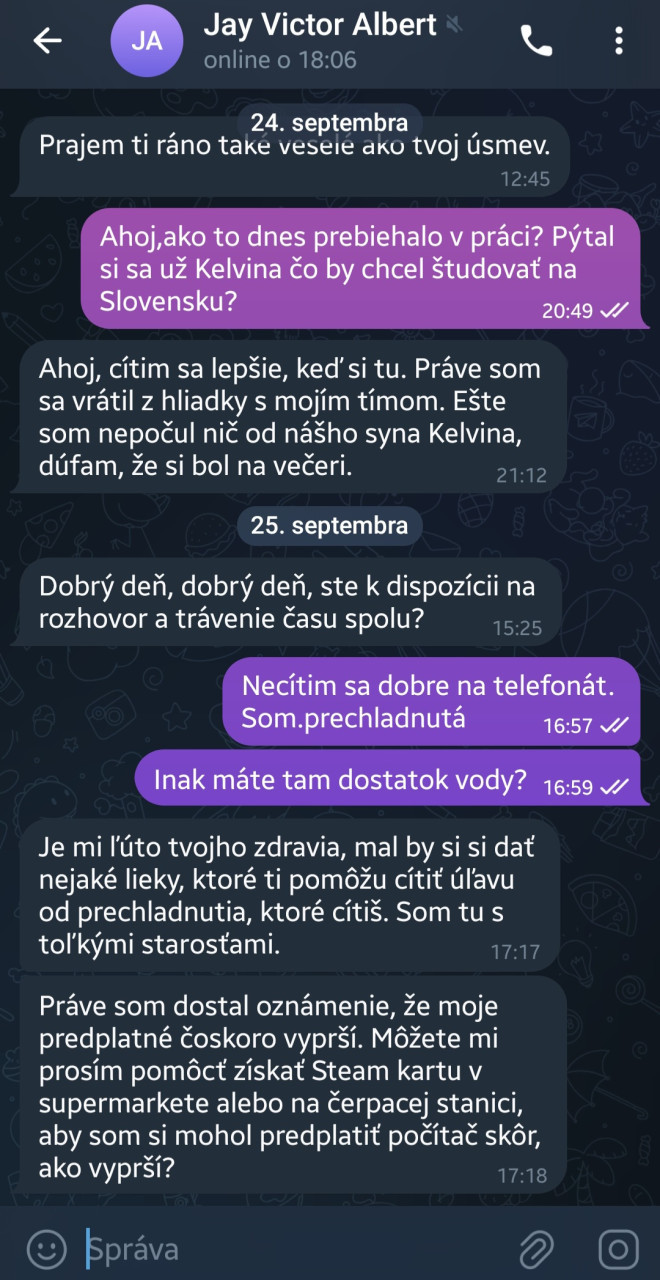 Už pýta peniašky 