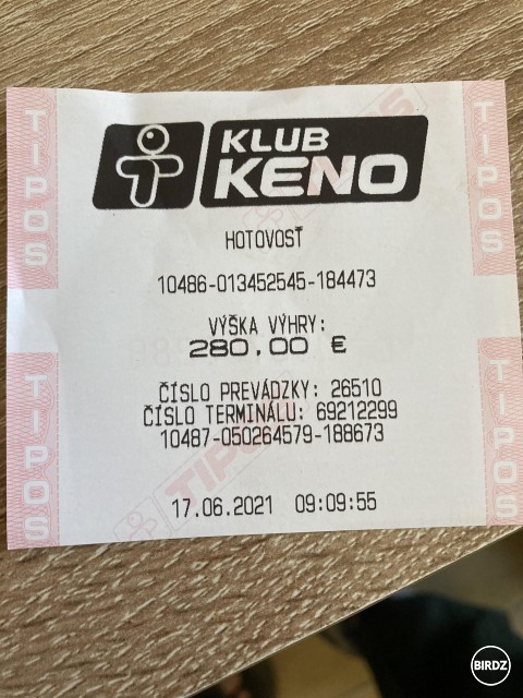 Včera večer som bol na pivku v Stránskom pri Kunerade, takej malej pizzerke a tipol som si a hľa :D dnes som si bol ráno na pošte vybrať prašule...za 40 centov vážení :D
