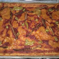 Pizza so sušeným baklažánom :) 