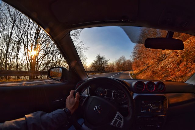 sun goes down ...