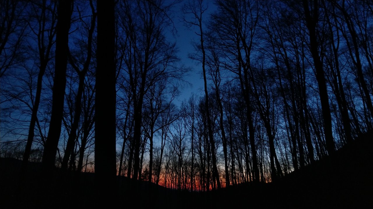 blue sky at night 