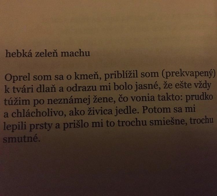 trochu smiešne, trochu smutné 