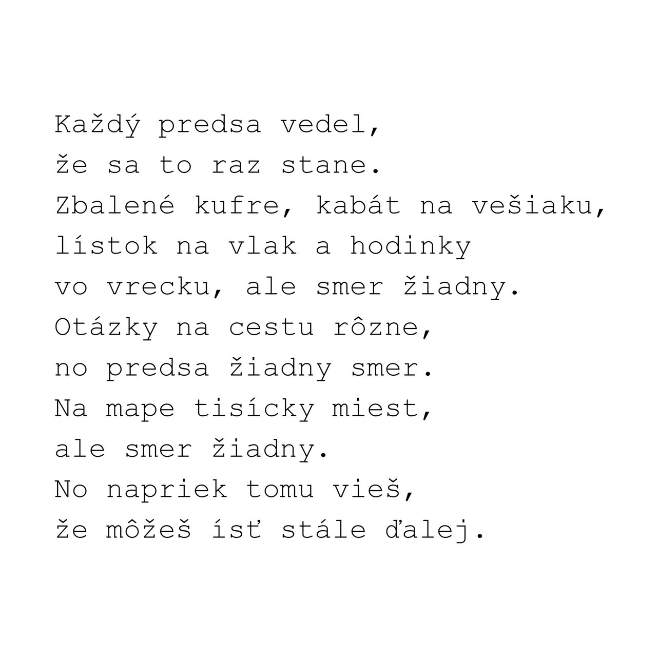 Vlak bez cieľa