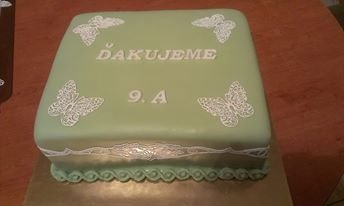 Robíme torty na objednávky v Dolnom Kubíne. V prípade záujmu neváhajte napísať :)

Torta pre môjho brata na koniec deviateho ročníka