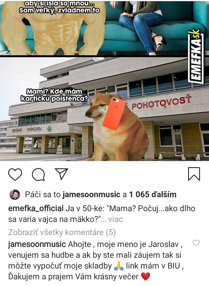Ale snaží sa chalanko jeden. :-) 