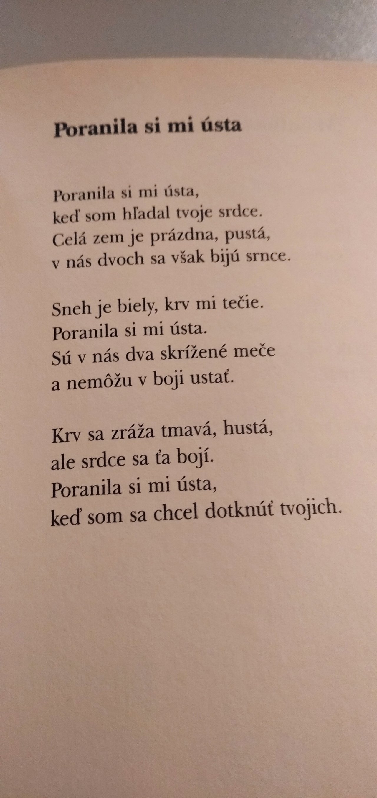 Ľúbosná poézia, či niečo také. 
