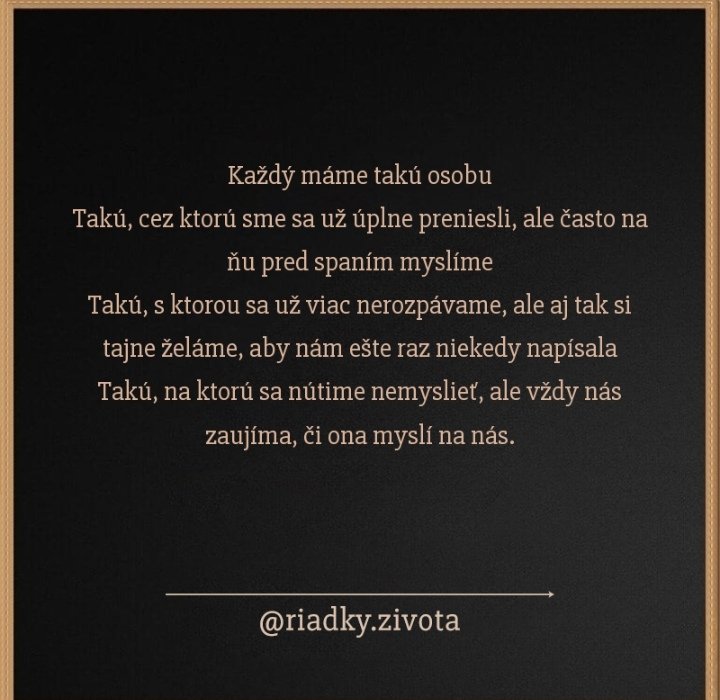 Aj vy máte takúto osobu vo svojej hlave? 