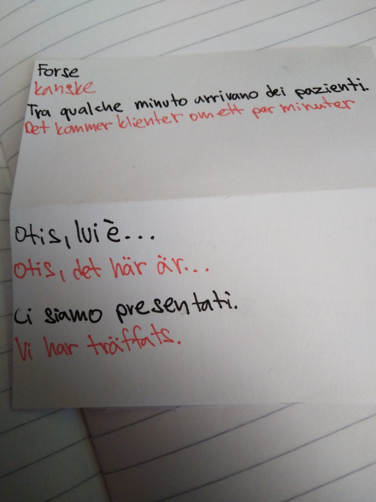 Italiano and Svenska, či ako sa to píše. 
