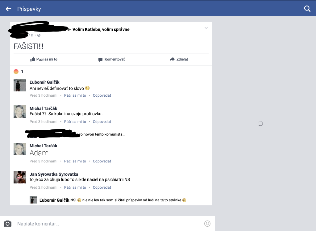 Bavím sa na účte Kotlebovcov. :D :D