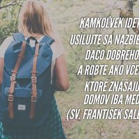 Hľadajme dobro a konajme ho... :-)
