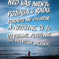 Keď prosím o radu...