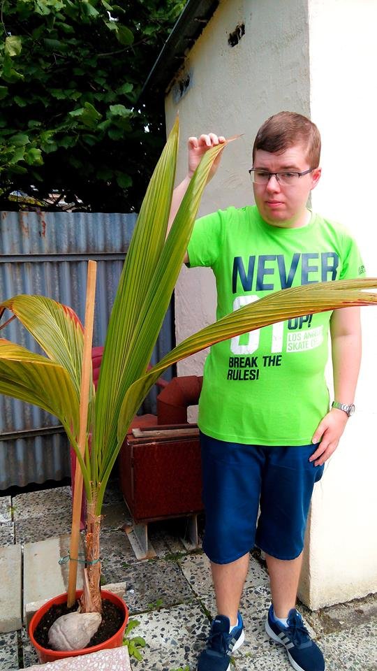Ja s kokosovou palmou :-D