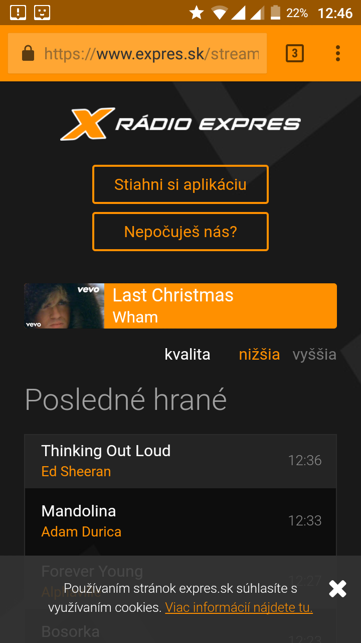 Aj ja počuvam 2017 hitov.ale fakt vo februari vianočne pesničky :D :D
#Last February :D