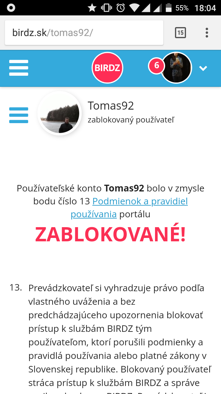 Neviem kto to urobil,komu sa podarilo..ale zo srdiečka mu ďakujem(že ho zablokoval).Ďakujem!