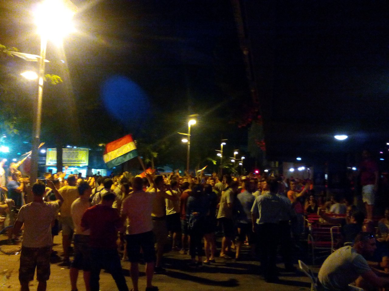ulice Budapešti po futbale :) 