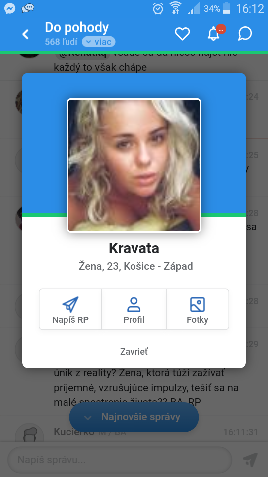 Človek sa prihlási na pokec po pol roku a hned v prvej miestnosti na ktory klikne na nho vybehne toto . :D boze chudak tana.. stale ma po svete tolko fejkov :D 