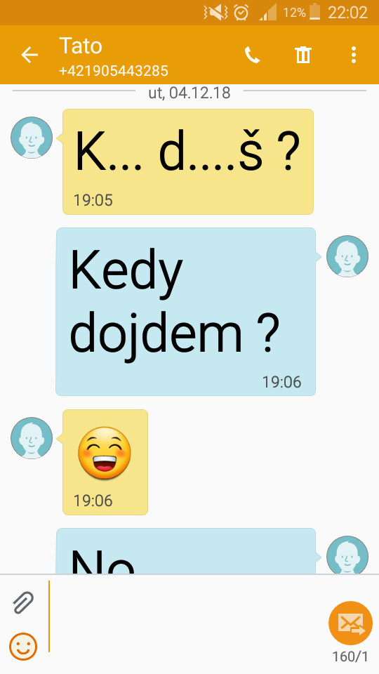 :D moj tato pise jak tajny agent