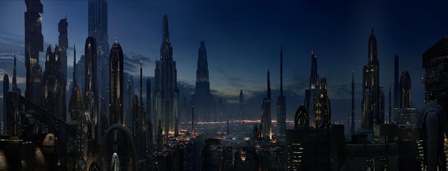 Coruscant v noci