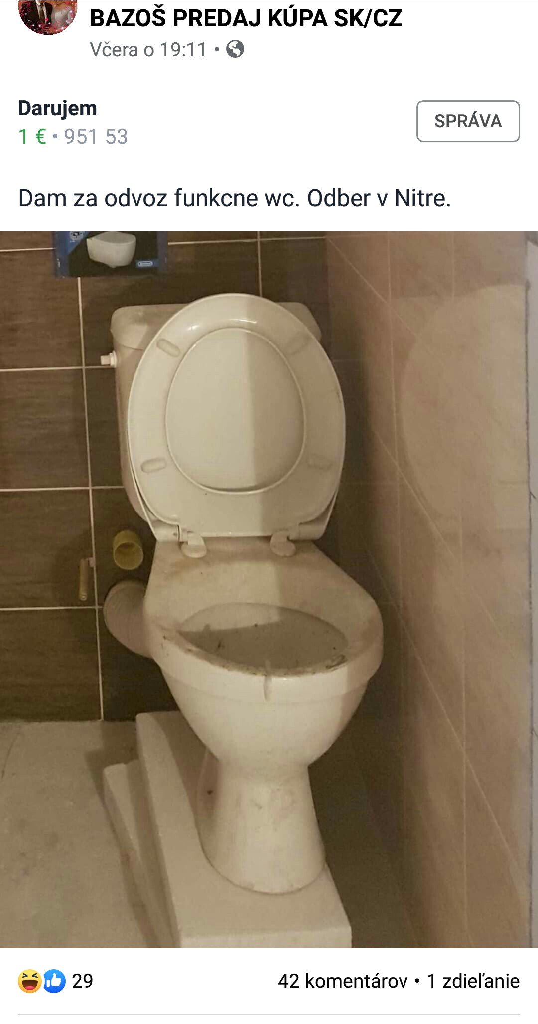 (pozn. wc je síce špinavé len od prerábky ale prvý dojem je všelijaký)