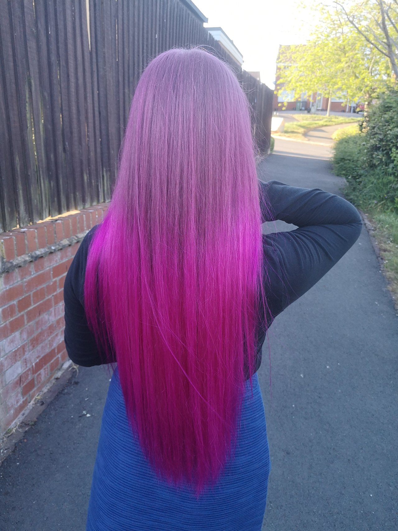 Pink hair, don't care... Či ako sa to vraví? Aj keď je to skôr magenta 