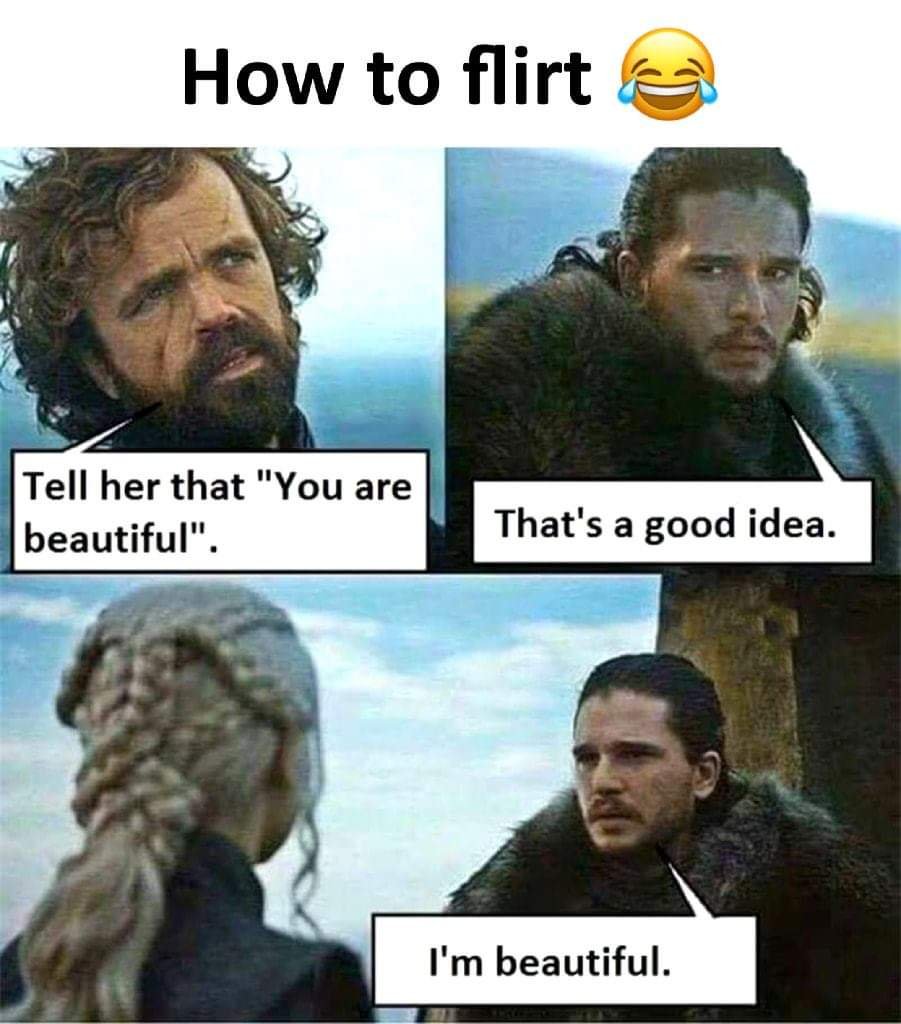 ja, ked sa snazim flirtovat :D