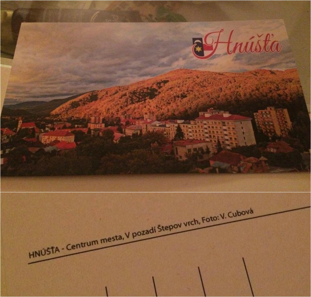 z mojej fotky sa stala pohladnica :) pohladnica s podpisom autora :) #Hnusta #dnimesta2016